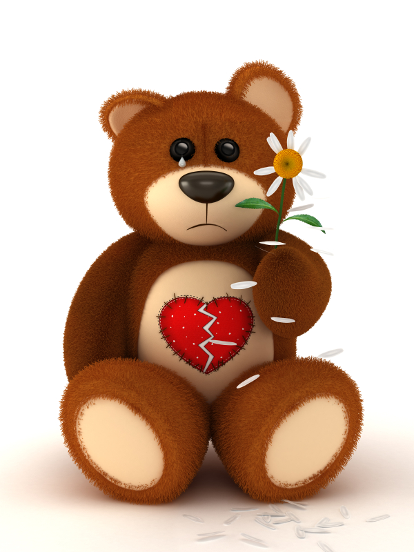 teddy with heart beat