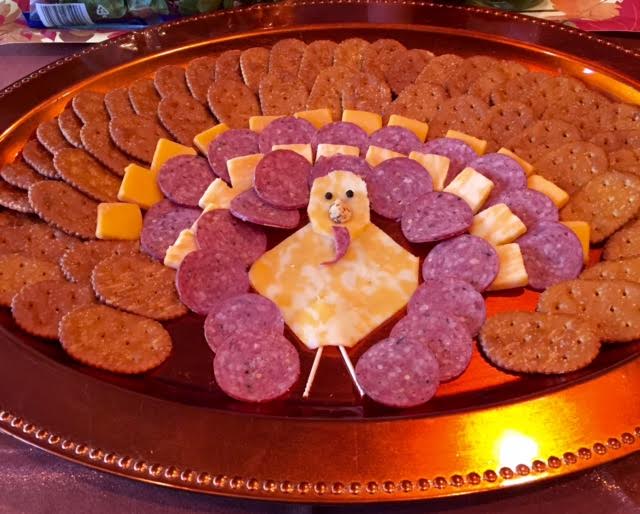 turkey meat cheese platter